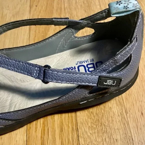 JBU By Jambu Blue Denim Wildflower Mary Jane Shoes - Size 9.5 - Picture 8 of 12